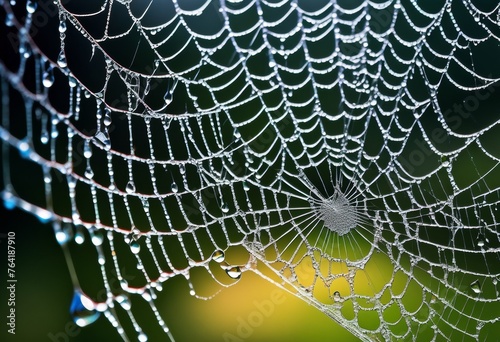 illustration, close water droplets spider web macro, arachnid, arthropod, arachnology, arachnoid, spiderling, spiderweb, cobweb, dew, waterdrop