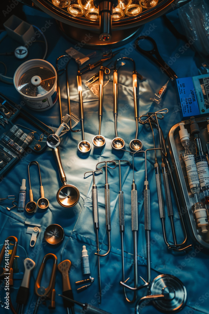 Surgeon operating in an operating room