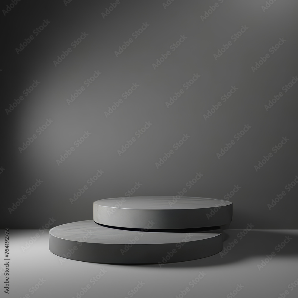 3D realistic podium for product showcase Blank 3D illustration 3D realistic podium for product showcase Blank 3D illustration
