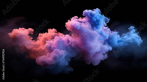 Whispering Hues: Ethereal Smoke Dance © BG_Illustrations
