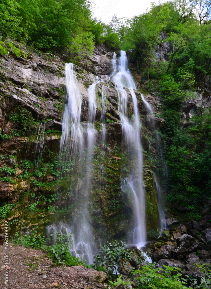 Saklikent Waterfall in Yigilca, Duzce, Turkey.