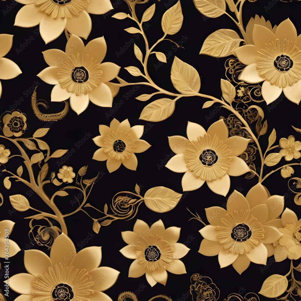 gold floral pattern design all over gold floral pattern design all over