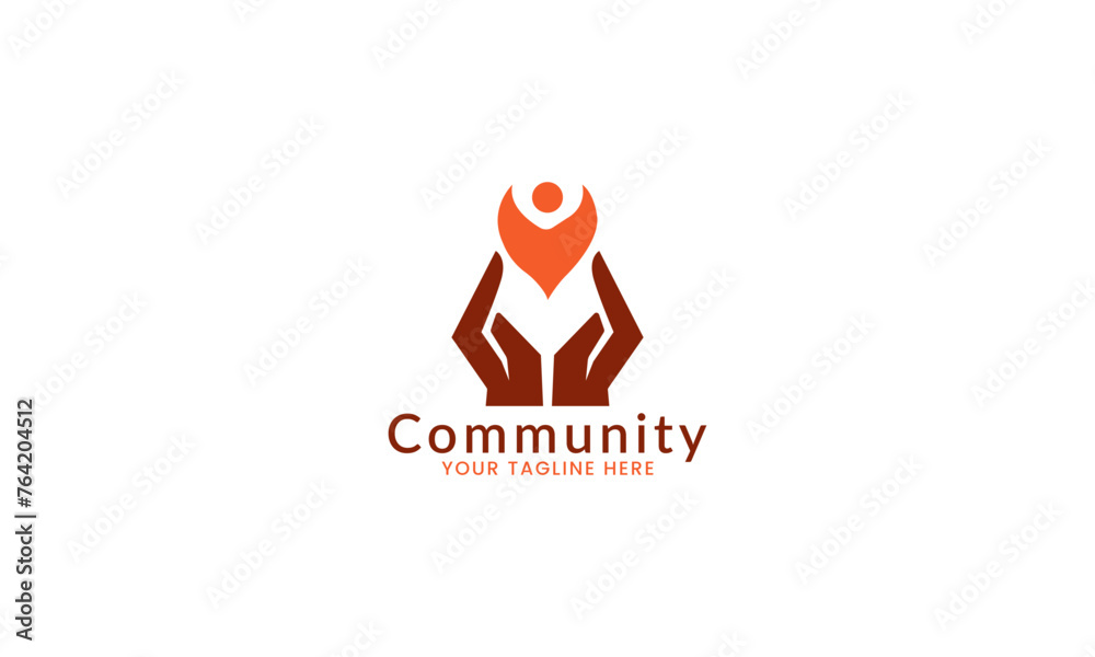 Abstract People symbol, togetherness and community concept design, Abstract People symbol, togetherness and community concept design,