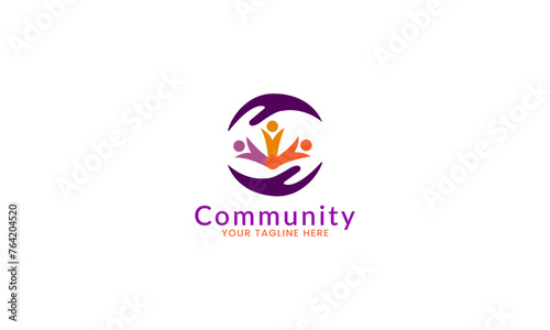 Creative modern Community Icon Logo Elements.

