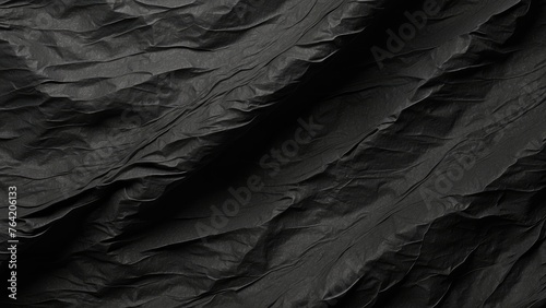 Black Vintage wrinkled paper texture 
