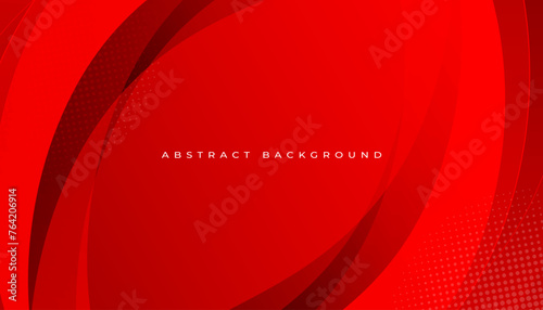 Red abstract wavy background design
