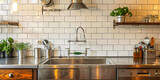 Modern kitchen sink design, highlighting cleanliness and contemporary home interior styles