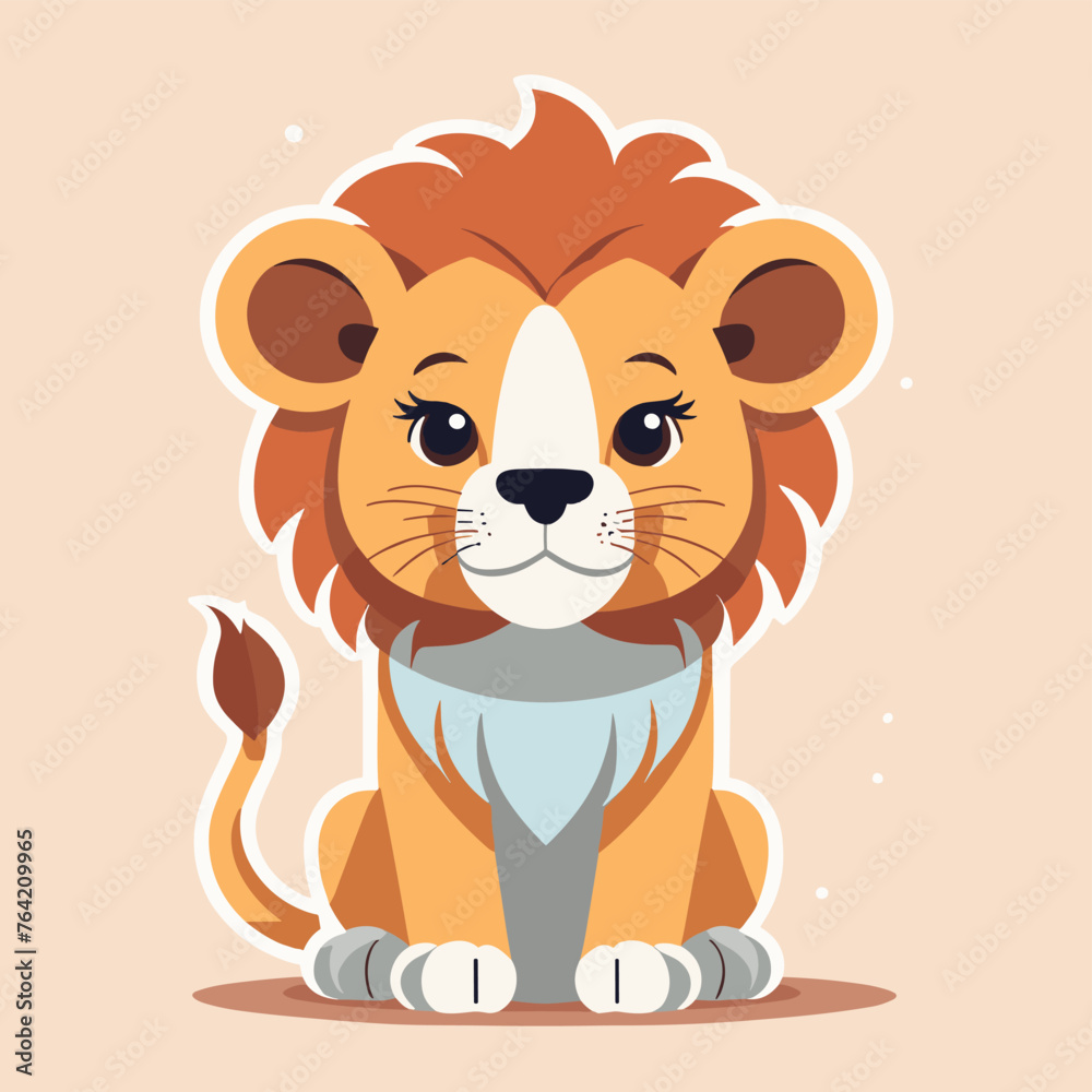 Cartoon lion illustration vector art Cartoon lion illustration vector art