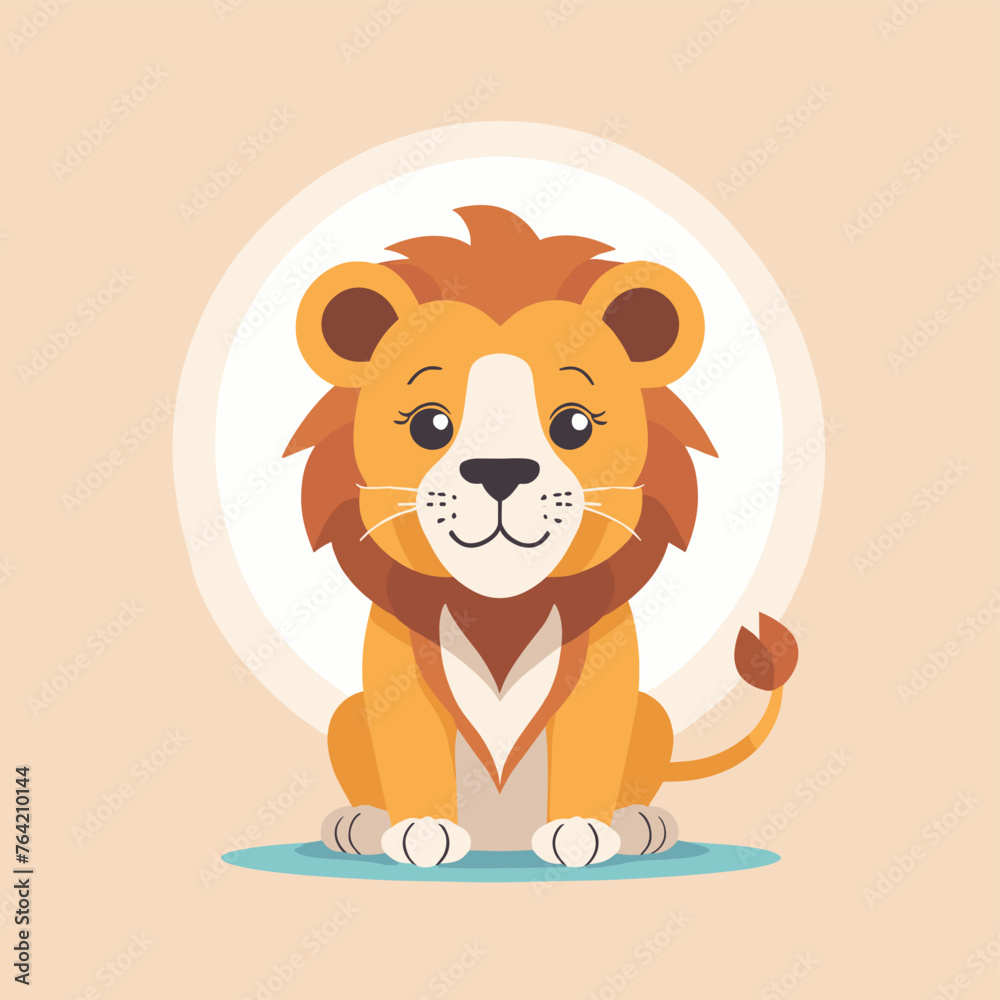 Cartoon lion illustration vector art Cartoon lion illustration vector art