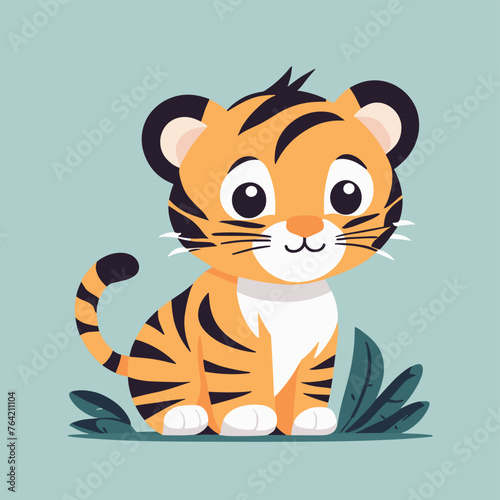 Tiger cartoon illustration vector art