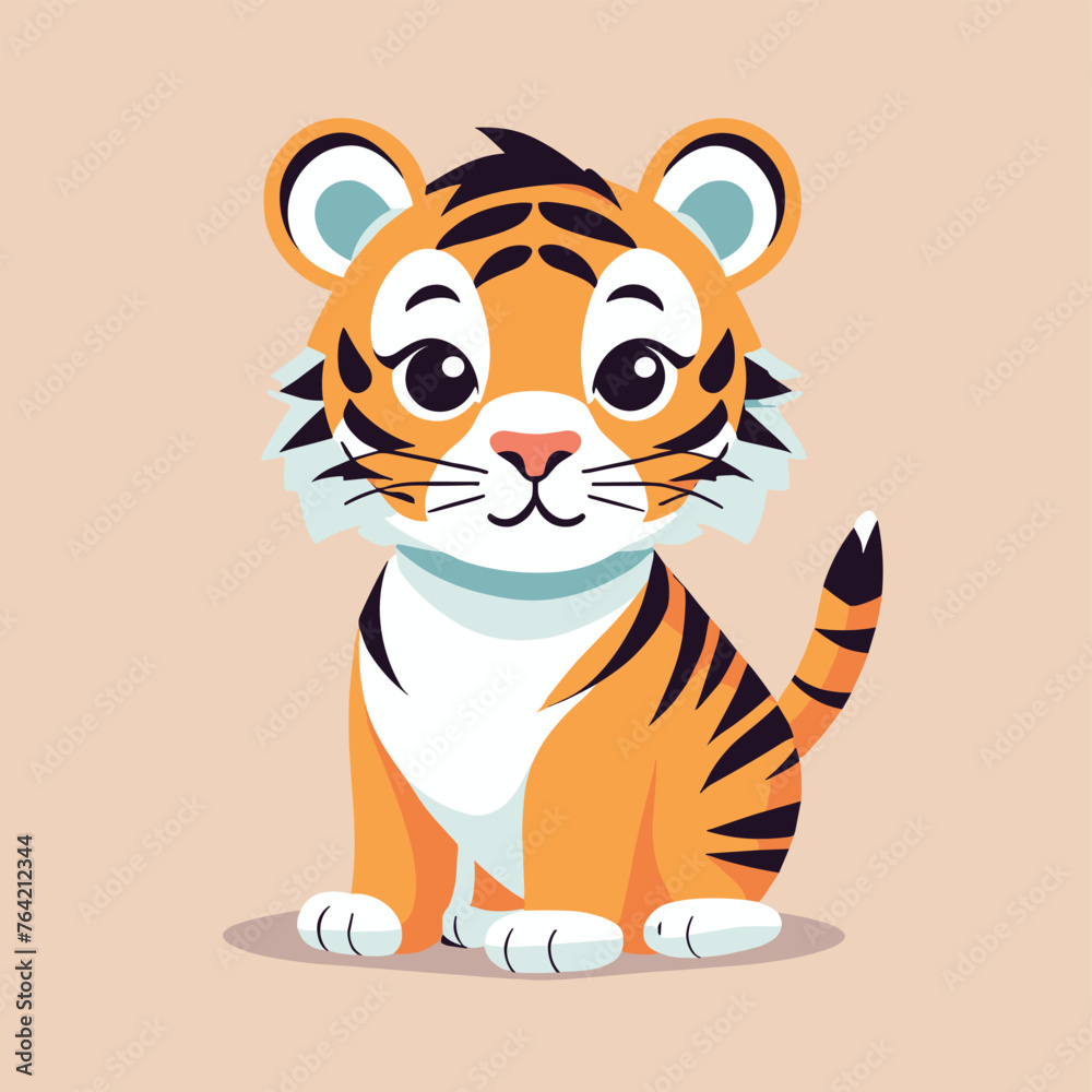 Tiger cartoon illustration vector art Tiger cartoon illustration vector art