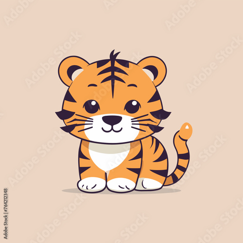 Tiger cartoon illustration vector art