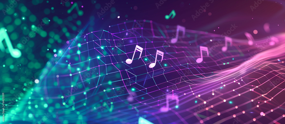 Obraz premium abstract music design background