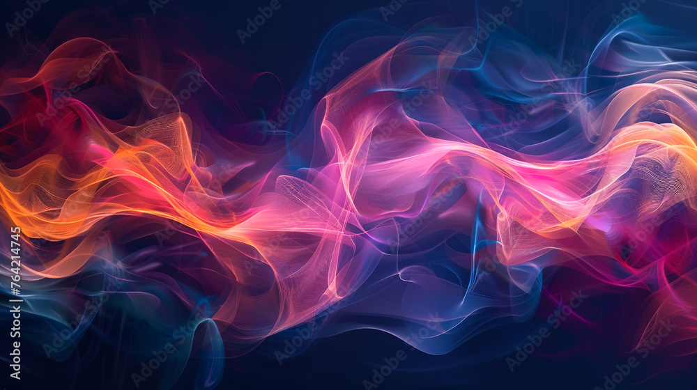 Colorful light burst and laser pointer for a modern abstract background with fast colors in the style of dark sky blue with copy space.