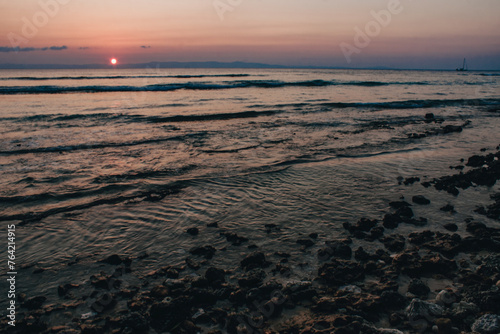 sunset at the beach