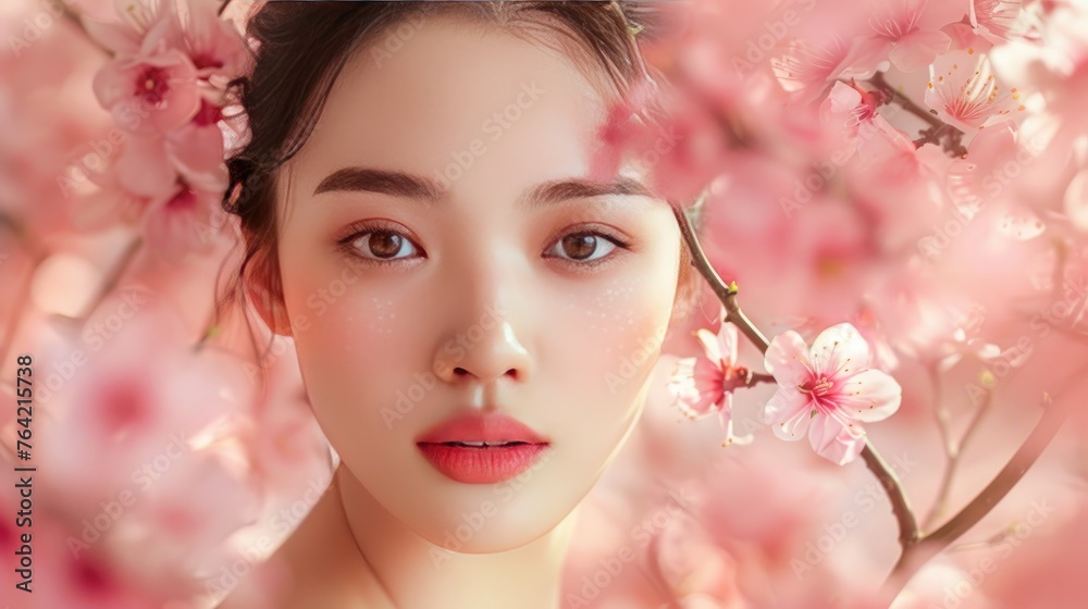 Portrait beautiful young woman with clean fresh skin. Model with healthy skin, close up portrait. Cosmetology, beauty and spa Portrait beautiful young woman with clean fresh skin. Model with healthy skin, close up portrait. Cosmetology, beauty and spa