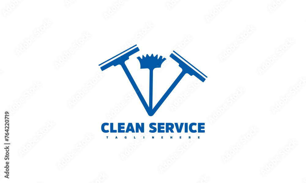 Cleaning Service Logo Design Idea. Cleaning Service Logo Design Idea.