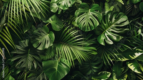 Emerald Canopy: Tropical Leaf Closeup