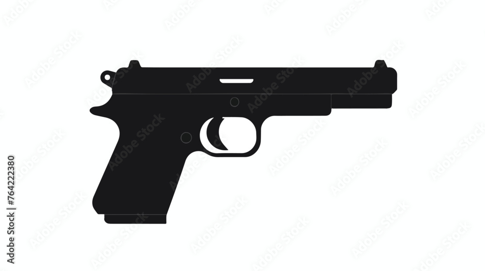 Pistol icon or logo isolated sign symbol vector illustration