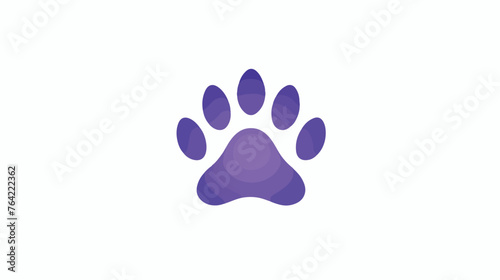 Pet vector icon. Animalpaw symbol flat vector sign photo