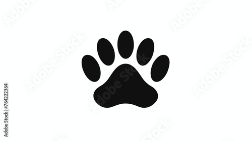 Pet vector icon. Animalpaw symbol flat vector sign photo