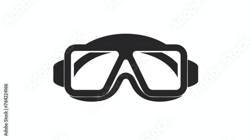 Vector illustration of snorkel glasses icon or logo