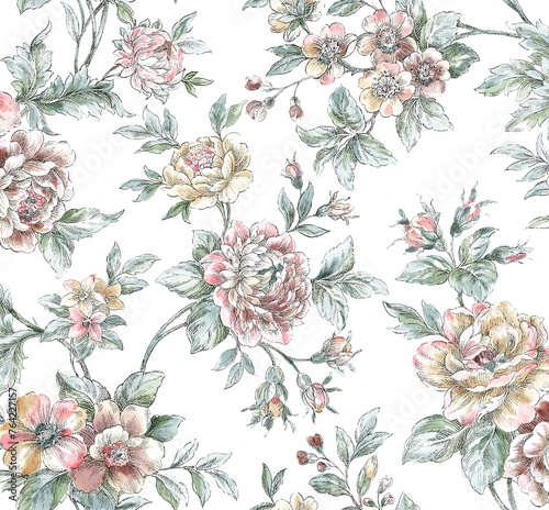 diseños trabajados con efecto de toile de jouy