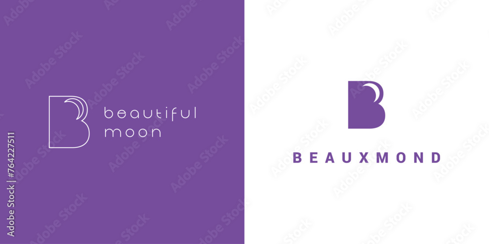 beaux-mond-logo-design-with-vector-b-letter-symbol-and-the-moon-stock