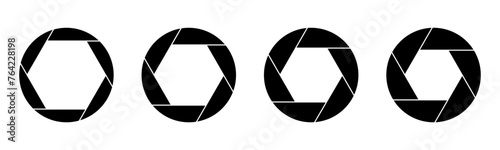 camera iris aperture icon