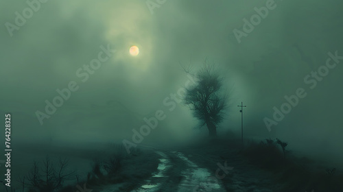 fog in the fields
