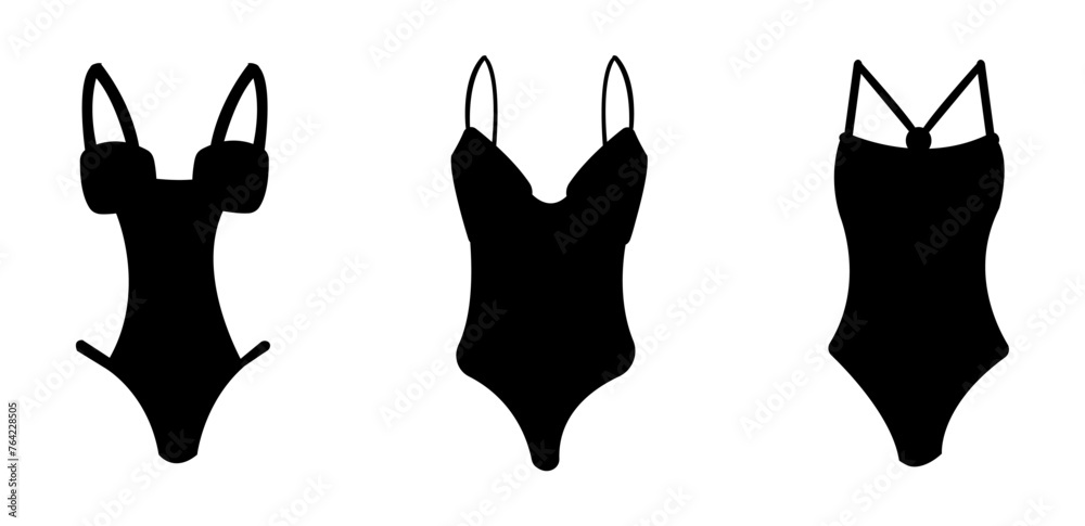 woman swimming suit silhouette