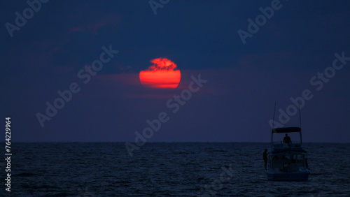 Sunset on the Sea