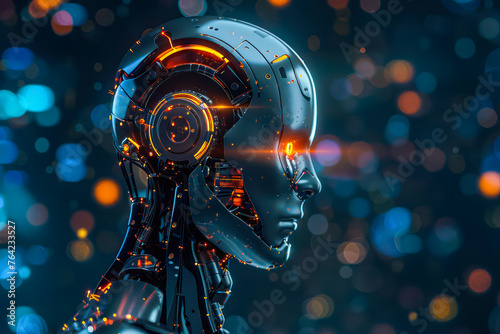Artificial intelligence humanoid robot © GHart