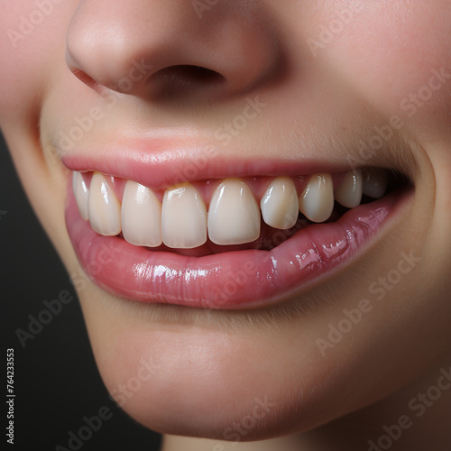 a pile of white teeth, ad compaign style сreated with Generative Ai photo