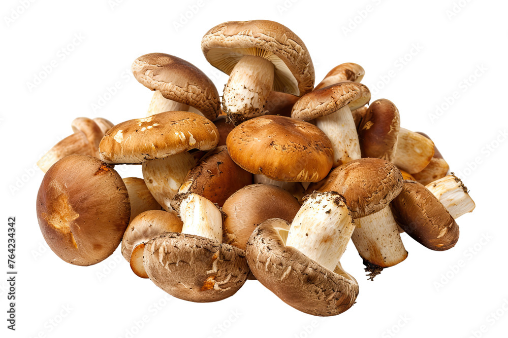 heap of mushrooms isolated on transparent background heap of mushrooms isolated on transparent background