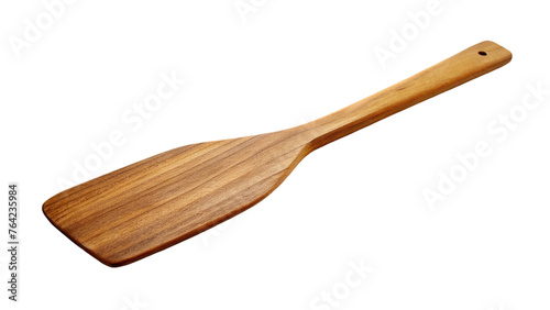 Wooden cooking spatula . isolated on transparent background.