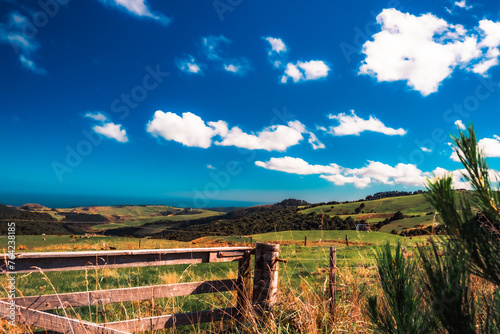 landscape of the mountains and the sky. New Zealand