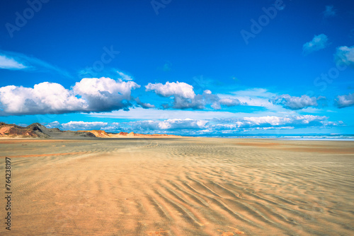 sand dunes and sky. New Zealand