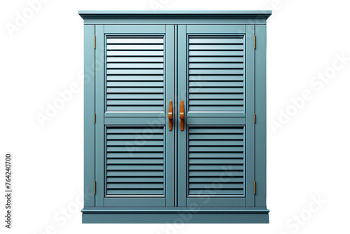 Wardrobe Shutter on transparent background.