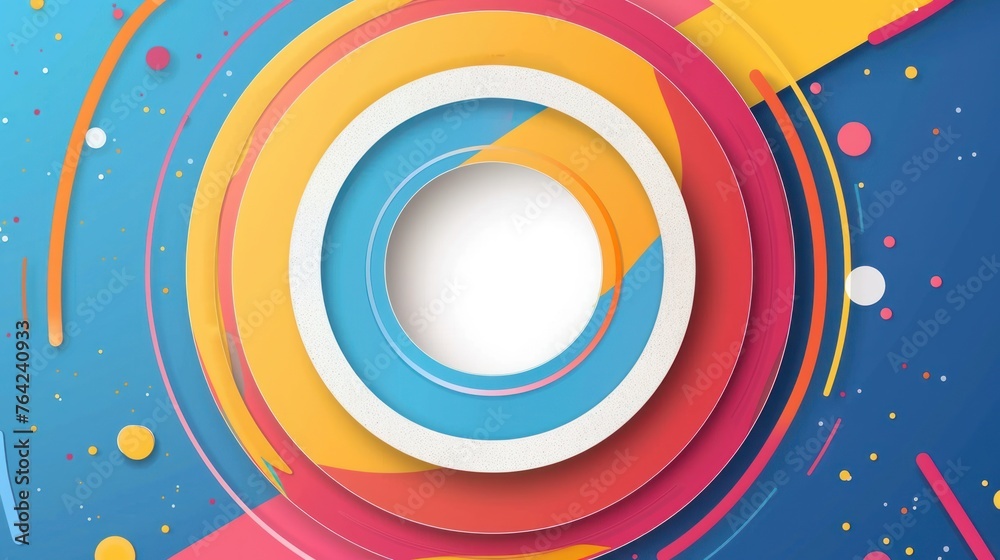 Abstract colorful circle geometric infographic texture background. AI generated image Abstract colorful circle geometric infographic texture background. AI generated image
