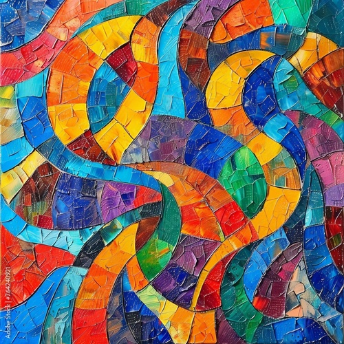 Vibrant Abstract Painting