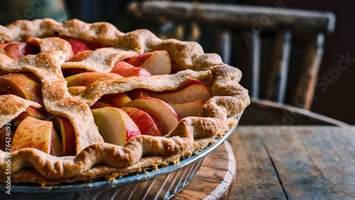 Pie apple fruit bakery food concept dessert snack (ID: 764240931)