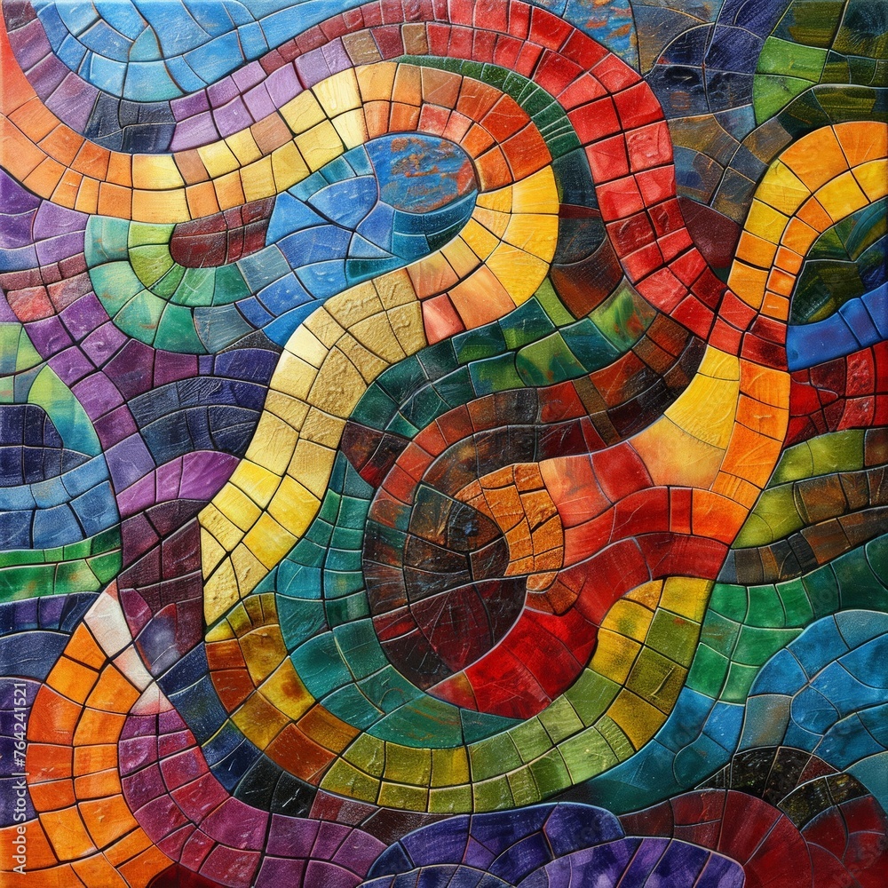 Obraz premium Colorful Abstract Design Painting