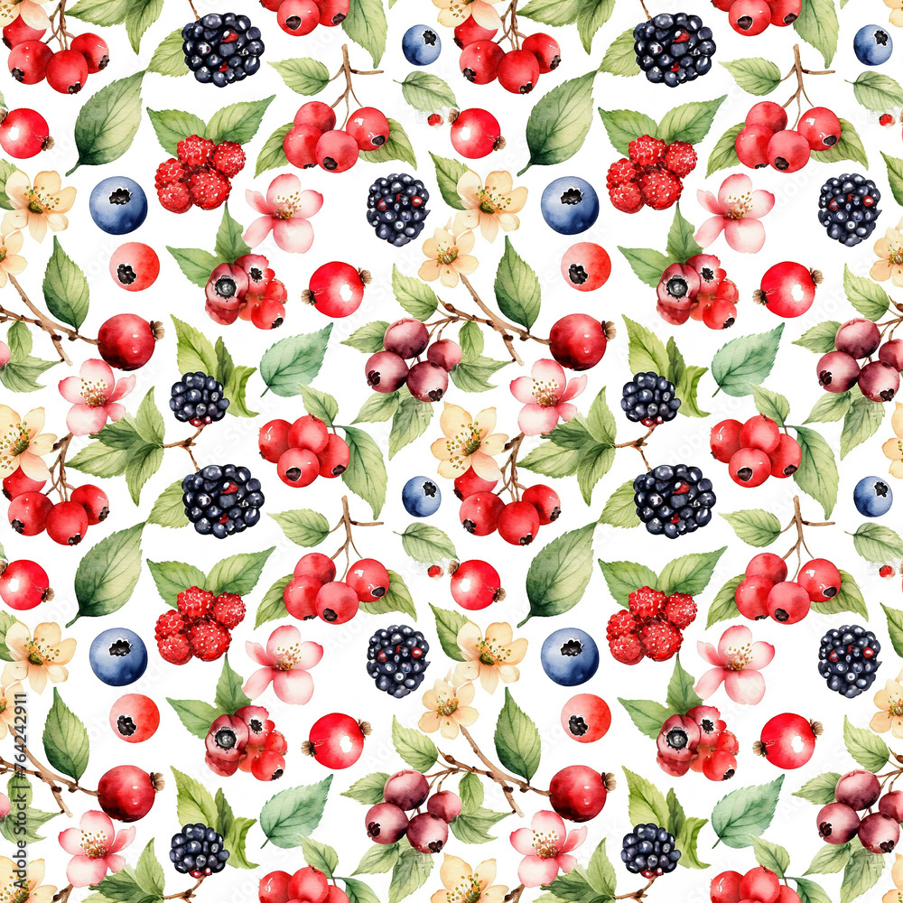 Seamless abstract watercolor natural plant pattern Seamless abstract watercolor natural plant pattern