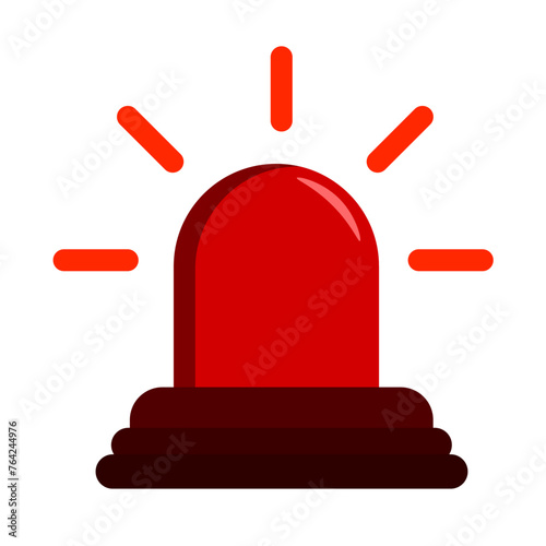 Siren on icon vector illustration
