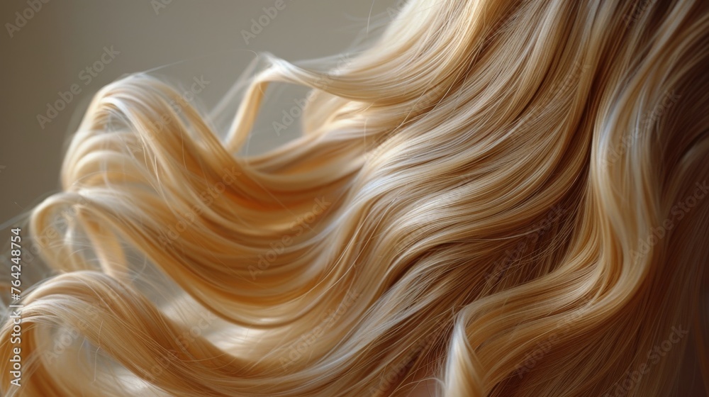 Close-Up of Womans Blonde Hair