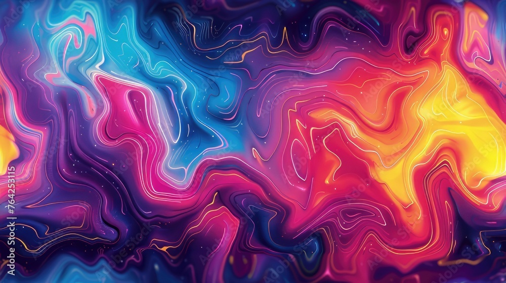 Fototapeta premium Crystals arranged in intricate patterns, their vivid rainbow colors spraying outwards against a pristine white background, creating a stunning visual spectacle. SEAMLESS PATTERN