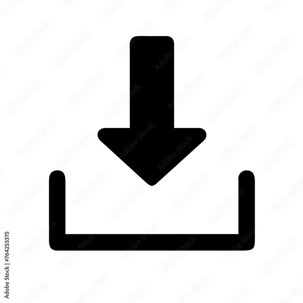 Download button icon vector graphic element symbol illustration on a Transparent Background Download button icon vector graphic element symbol illustration on a Transparent Background
