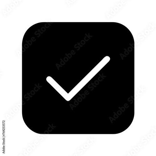 Checkmark yes blue green icon vector graphic element symbol illustration on a Transparent Background