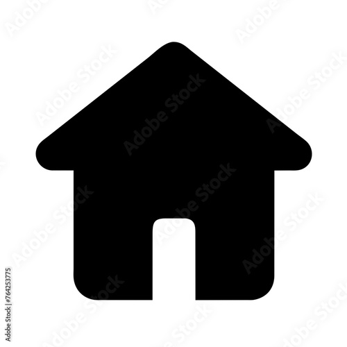 house icon vector silhouette graphic element symbol clipart illustration on a Transparent Background